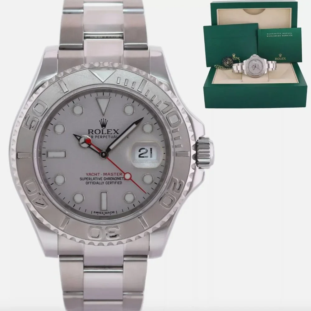 MINT Men's Rolex Yacht Master 40mm Watch BOX TAG